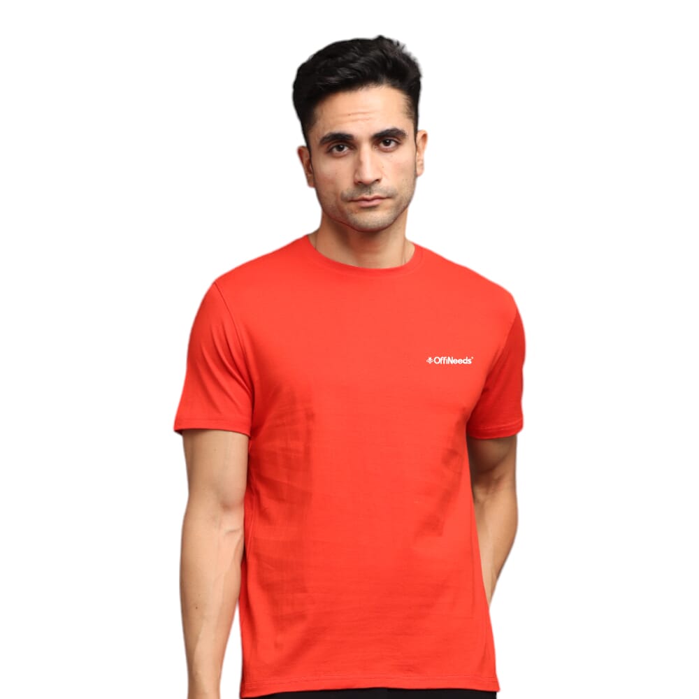 Greys&Blues Pima Round neck T-Shirt-Red